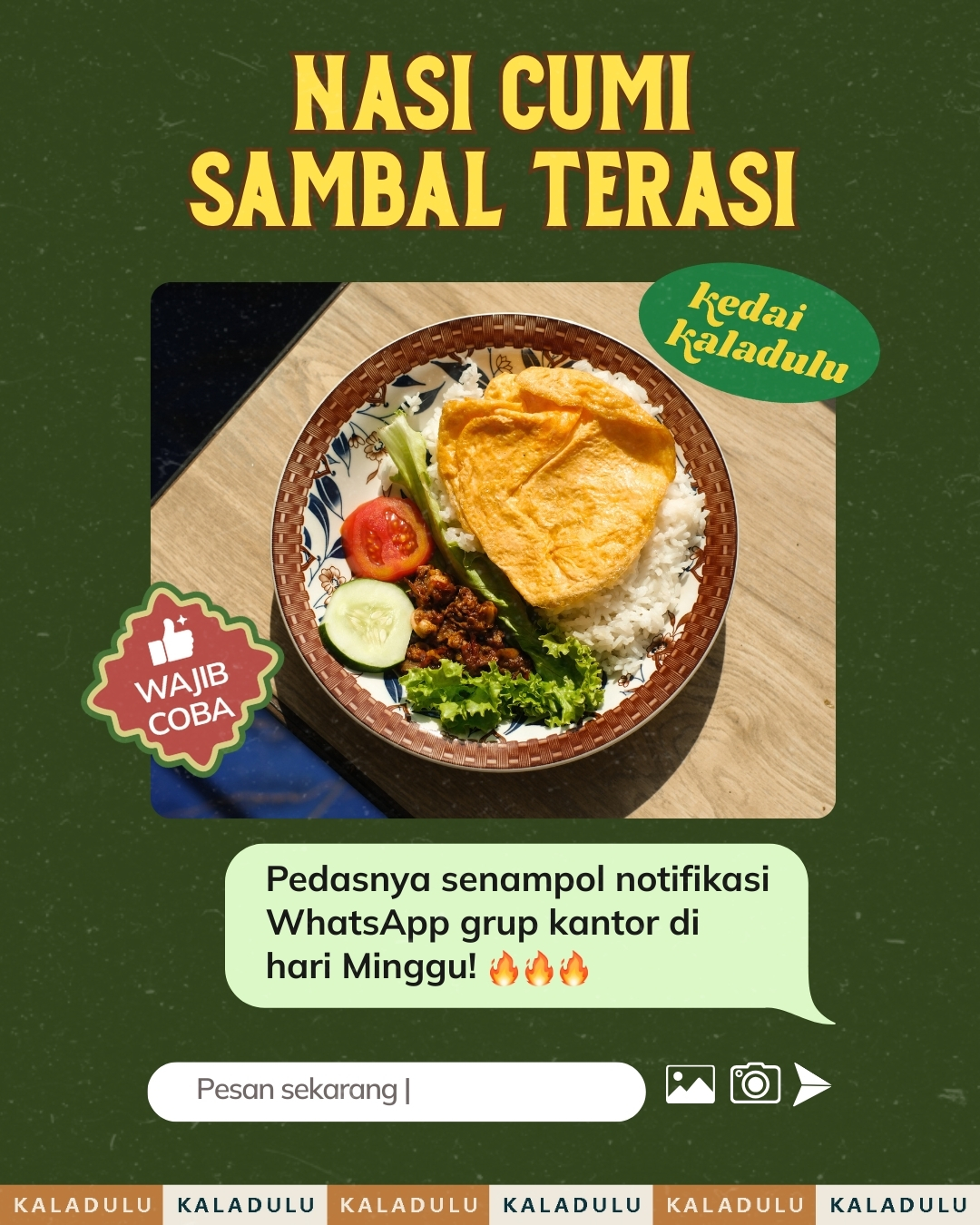 Nasi Cumi Sambal Terasi